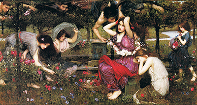 Flora and the Zephyrs John William Waterhouse